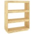 Estantería/divisor de espacios madera maciza pino 80x35x103