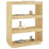 Estantería/divisor de espacios madera maciza pino 80x35x103