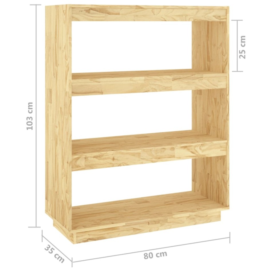 Estantería/divisor de espacios madera maciza pino 80x35x103