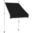 Toldo retráctil de operación manual gris antracita 100
