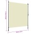 Estor enrollable de exterior color crema 200x270
