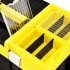 Caja de herramientas de plástico amarillo 595x337x316