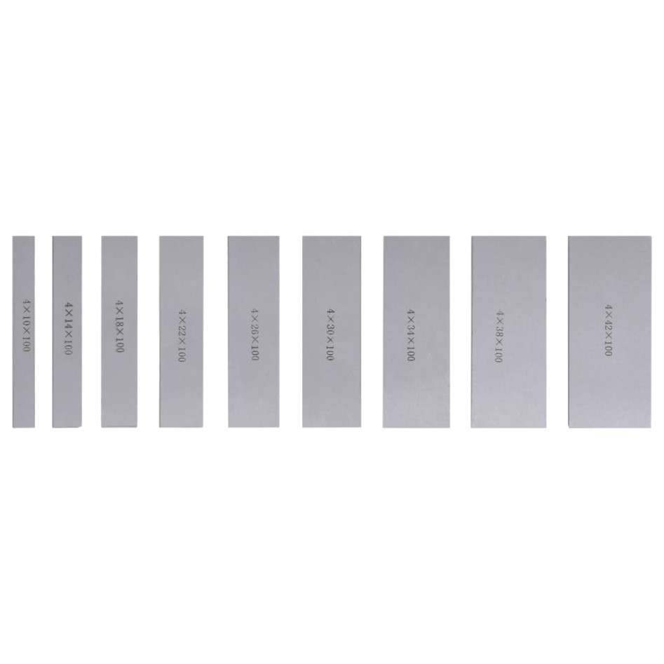 Almohadillas paralelas 100 mm 18 piezas 10-42