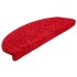 Alfombrillas de escalera 10 unidades rojo 65x21x4