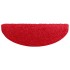 Alfombrillas de escalera 10 unidades rojo 65x21x4