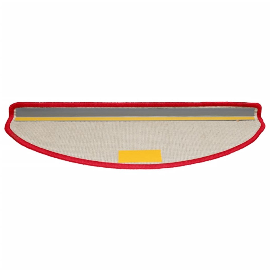 Alfombrillas de escalera 10 unidades rojo 65x21x4