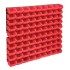 Kit de cajas de almacenaje 96 pzas paneles de pared rojo