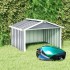Cobertizo para cortacésped acero galvanizado gris 92x97x63