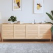 Puertas de armario de lamas 4 uds madera de pino 69x59,4 cm