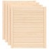 Puertas de armario de lamas 4 uds madera de pino 69x59,4