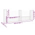 Cesta de gaviones forma de U 3 postes de hierro 260x20x100