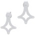 Kit herrajes para puertas correderas de acero blanco 200