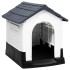 Caseta para perros polipropileno gris 57x68x66