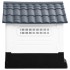 Caseta para perros polipropileno gris 57x68x66