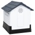 Caseta para perros polipropileno gris 57x68x66