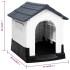Caseta para perros polipropileno gris 57x68x66