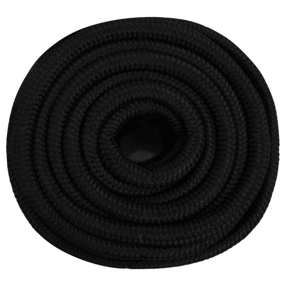 Cuerda de trabajo poliéster negro 20 mm 50