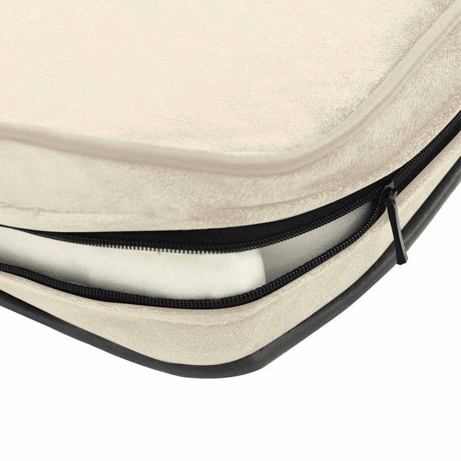 Sofá para perros felpa color crema 72x45x30