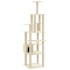 Rascador para gatos con postes de sisal crema 183
