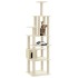 Rascador para gatos con postes de sisal crema 183