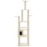 Rascador para gatos con postes de sisal crema 183