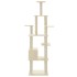 Rascador para gatos con postes de sisal crema 183
