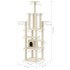 Rascador para gatos con postes de sisal crema 183