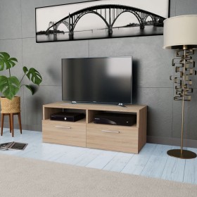 Mueble de TV madera de ingeniería roble 95x35x36
