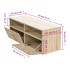 Mueble de TV madera de ingeniería roble 95x35x36
