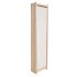 Biombo divisor 5 paneles de tela crema 200x170x4