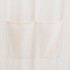Biombo divisor 5 paneles de tela crema 200x170x4