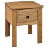 Mesita de noche de madera maciza pino estilo Panamá 46x40x57