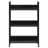 Estantería de 3 niveles madera ingeniería negro 60x27,6x90,5