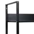 Estantería de 3 niveles madera ingeniería negro 60x27,6x90,5