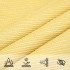 Toldo de vela beige HDPE 160 g/m² 6x8