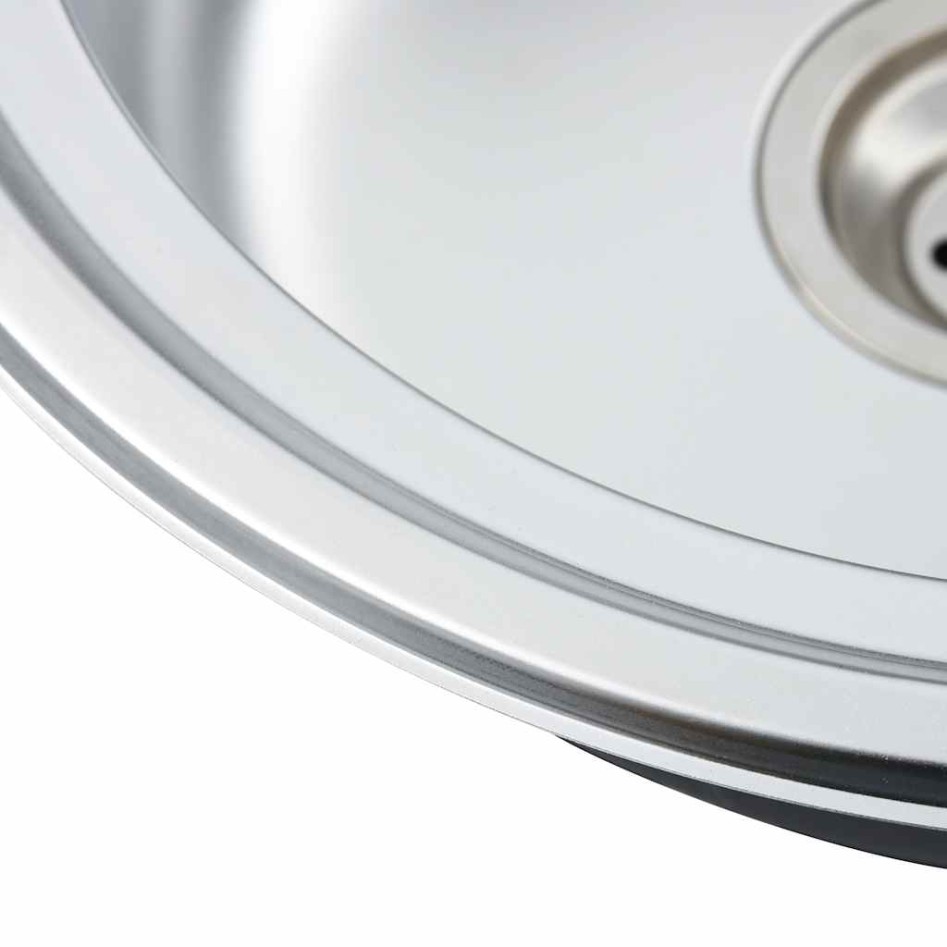 Fregadero cocina con colador y sifón acero inoxidable