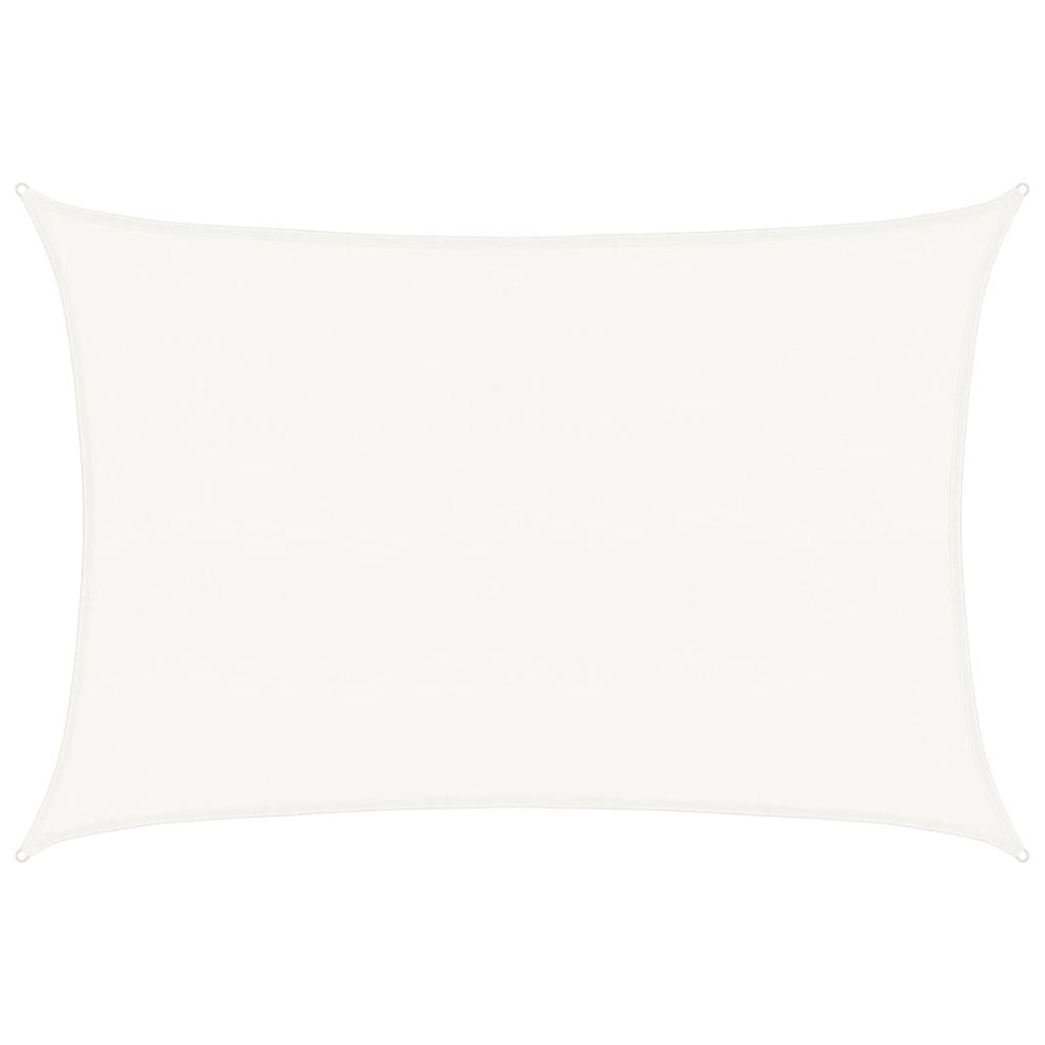 Toldo de vela blanco HDPE 160 g/m² 5x6