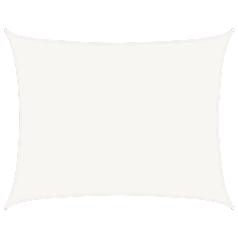 Toldo de vela blanco HDPE 160 g/m² 6x8