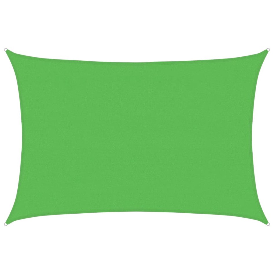 Toldo de vela HDPE verde claro 160 g/m² 4x6