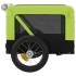 Remolque de bicicleta mascotas hierro tela Oxford verde