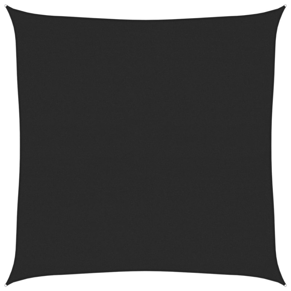 Toldo de vela negro HDPE 160 g/m² 7x7