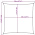 Toldo de vela negro HDPE 160 g/m² 7x7