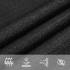 Toldo de vela negro HDPE 160 g/m² 5x8