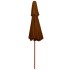 Sombrilla de dos niveles palo de madera terracota 270