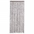 Cortina mosquitera marrón y beige chenilla 90x200