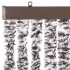 Cortina mosquitera marrón y beige chenilla 90x200