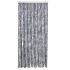 Cortina mosquitera plateada chenilla 90x200