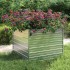 Arriate de acero galvanizado plateado 100x100x77
