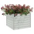 Arriate de acero galvanizado plateado 100x100x77