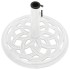 Base de sombrilla de hierro fundido blanco 44x44x31